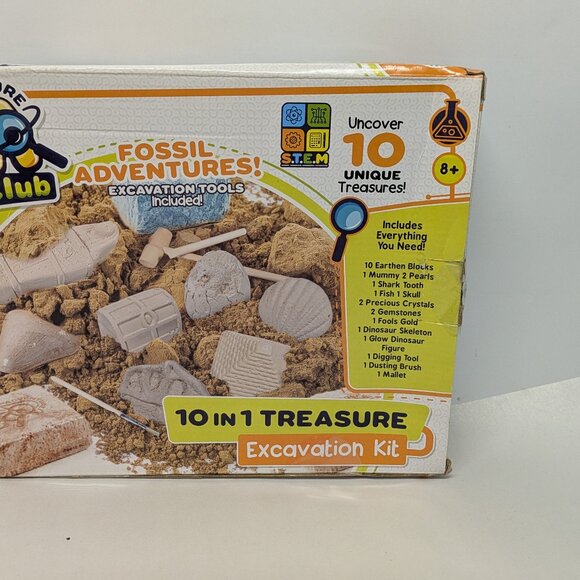 NWT! Adventure Club 10-in-1 Fossil Adventures! Excavation Kit - Picture 10 of 14